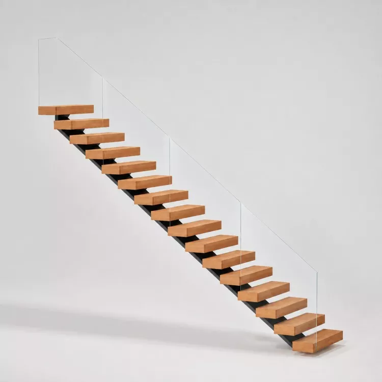 Hur kan glasräcke för Mono Stringer-trappor förvandla modern trappdesign
