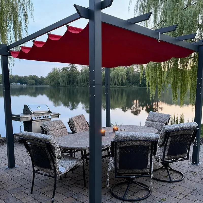 Grillpergola i aluminium