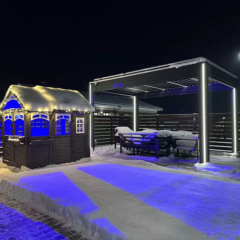 Pergola för snölast i aluminium