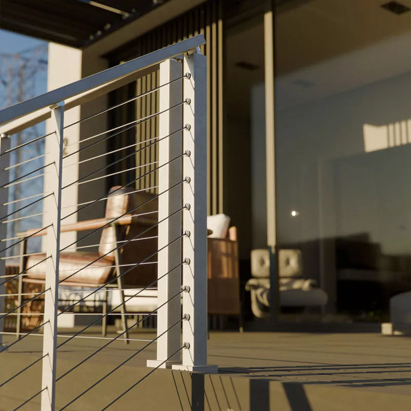 Rostfritt kabelräcke