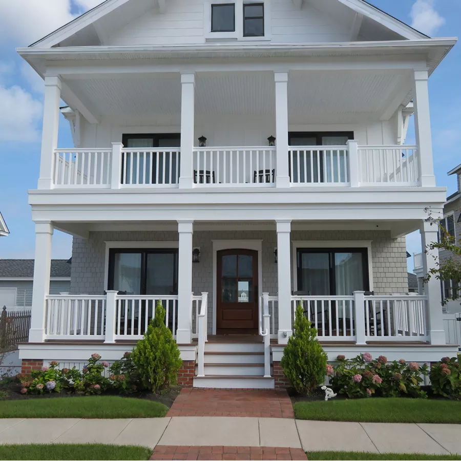 Vinyl veranda räcke